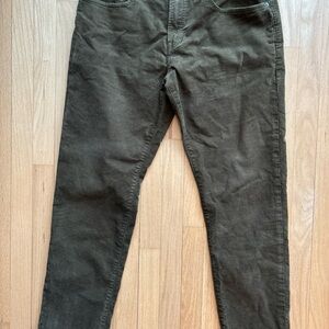 Gap Men’s Olive Green Corduroy Casual Pants 36x32